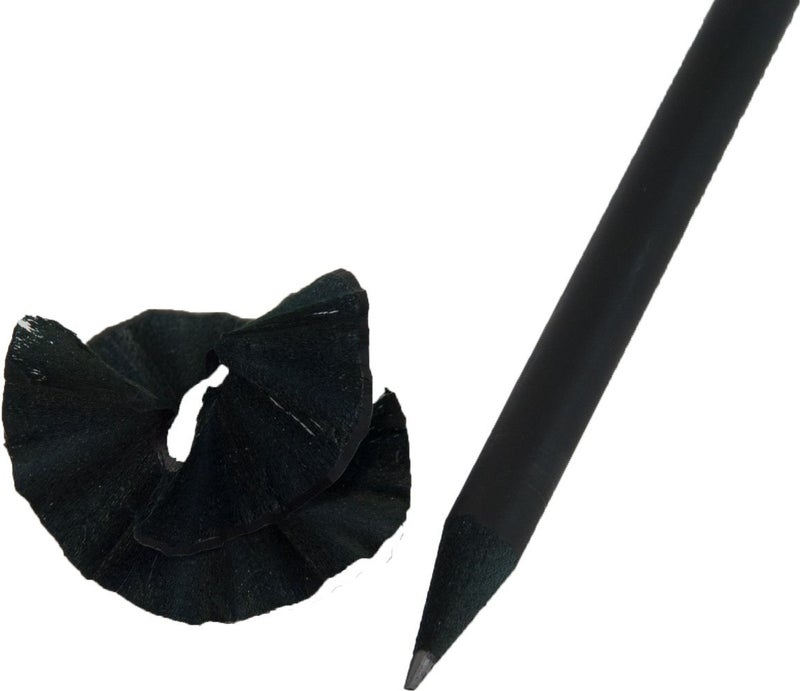 Graphite Ultra Premium Matte Black Pencil (Black Wood Matte Black with Black Eraser)(#2HB Lead) (Matte Black)(Bag of 36) - Image 1